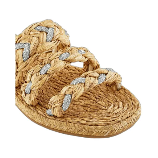Embellished Slip-On Sandals