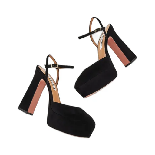 Groove High-Heeled Pumps