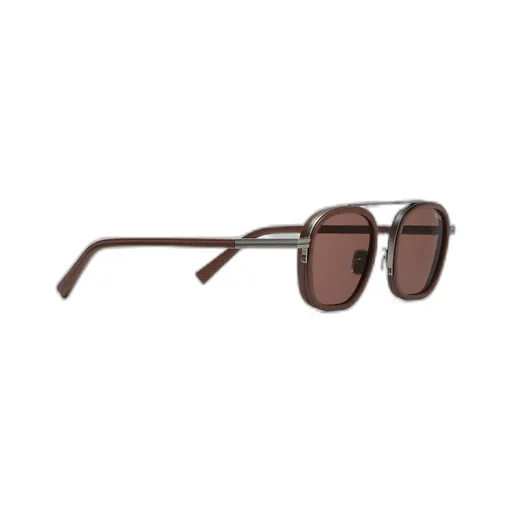 Orizzonte I Metal Acetate And Leather Sunglasses