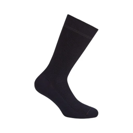 Micro-Jacquard Cotton Blend Socks