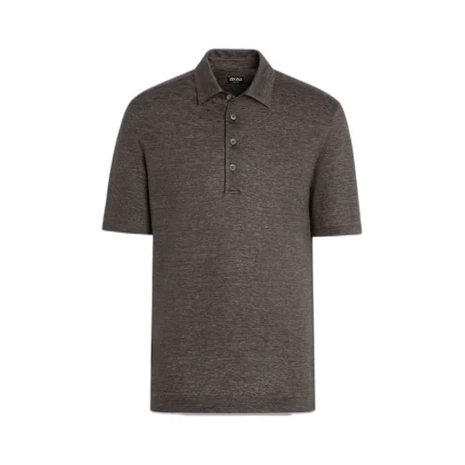 Oasi Lino Short-Sleeved Polo Shirt