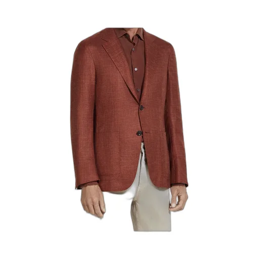 Checked Single-Breasted Jacket