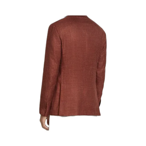 Checked Single-Breasted Jacket