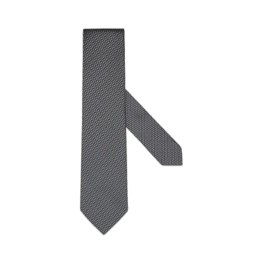 Geometric Pattern Jacquard Tie