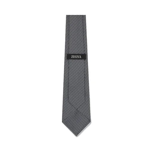 Geometric Pattern Jacquard Tie