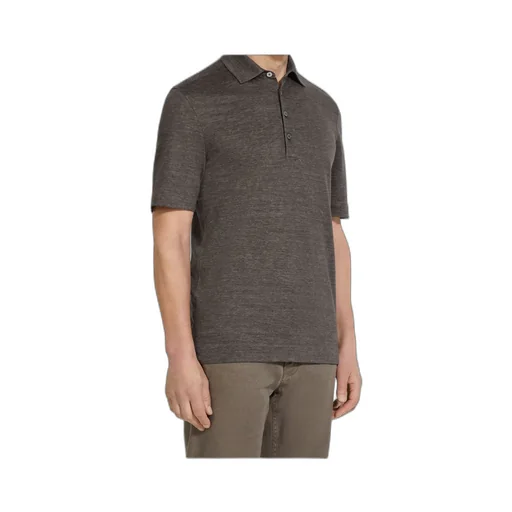 Oasi Lino Short-Sleeved Polo Shirt