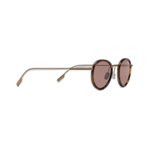 Havana Brown Titanium And Acetate Sunglasses