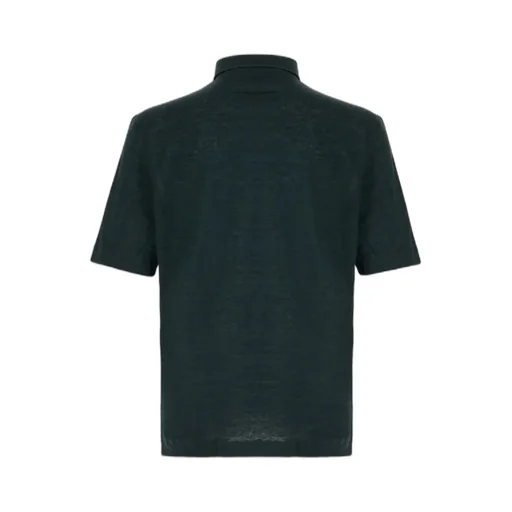 Linen Buttoned Polo Shirt