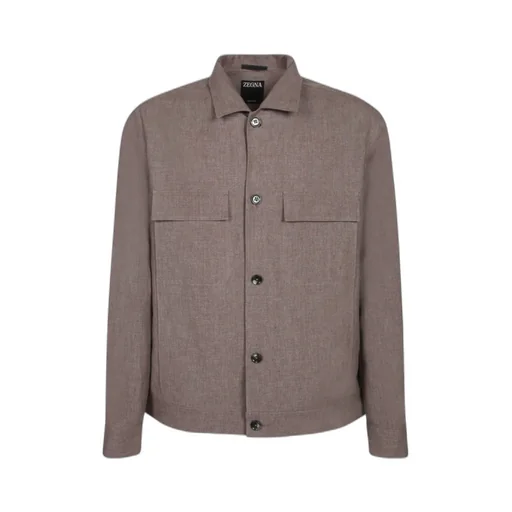 Long Sleeved Buttoned Overshirt