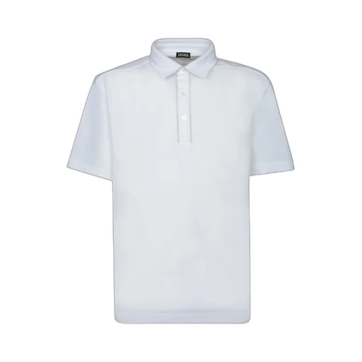 Short Sleeved Half-Button Polo Shirt