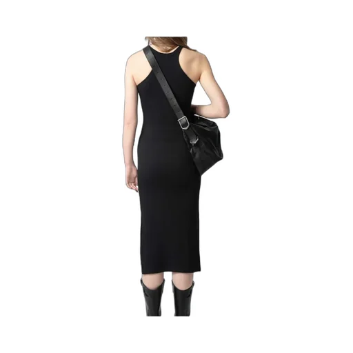 Sleeveless Ribbed Midi Dress