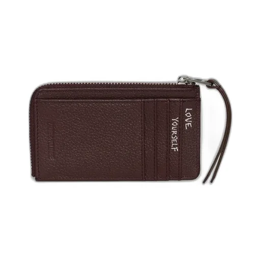 Grained Leather Card Holder