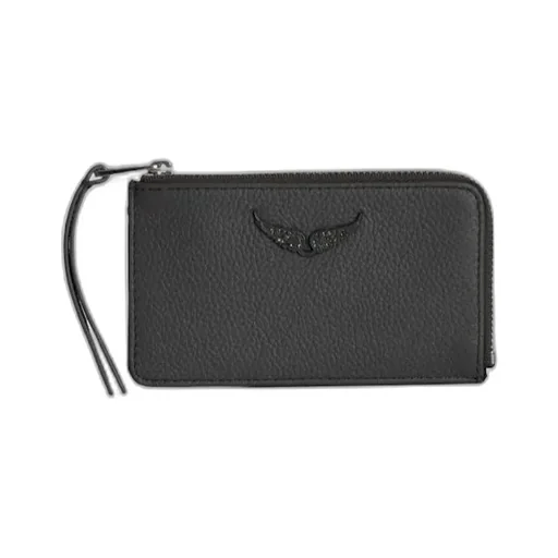 Wings-Detail Top-Zip Wallet