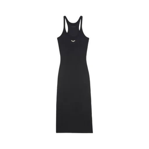 Sleeveless Ribbed Midi Dress