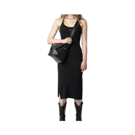 Sleeveless Ribbed Midi Dress