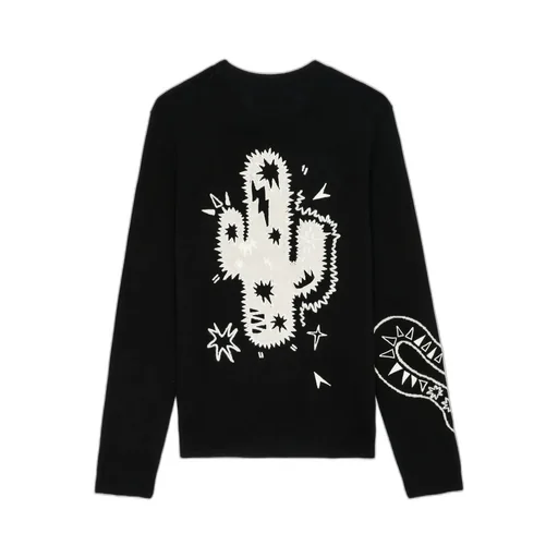 Long-Sleeved Wool Sweater