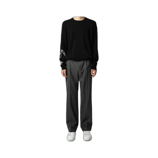 Long-Sleeved Wool Sweater