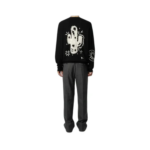 Long-Sleeved Wool Sweater