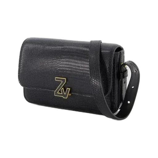 Logo-Plaque Leather Shoulder Bag