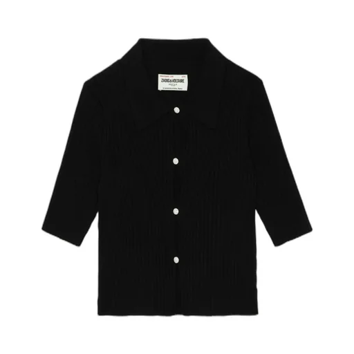 Lyam Short-Sleeve Ribbed Cardigan