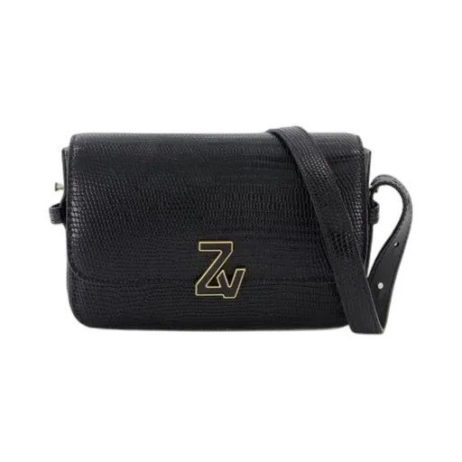 Logo-Plaque Leather Shoulder Bag