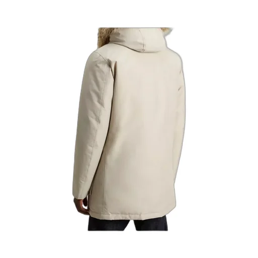 Arctic Parka In Ramar Cloth With Detachable Fur Trim