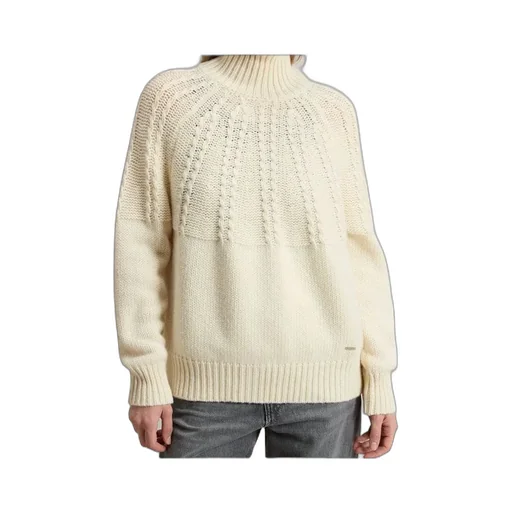 Cable-Knit Turtleneck Sweater