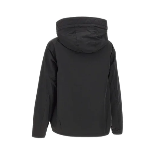 Hooded Buttoned Quilted Jacket