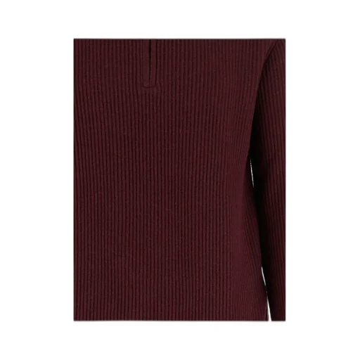 Ribbed Half-Zip Sweater