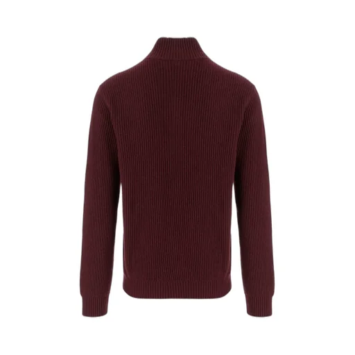 Ribbed Half-Zip Sweater