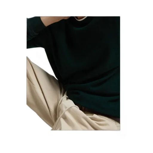 Crew Neck Long-Sleeved Sweater