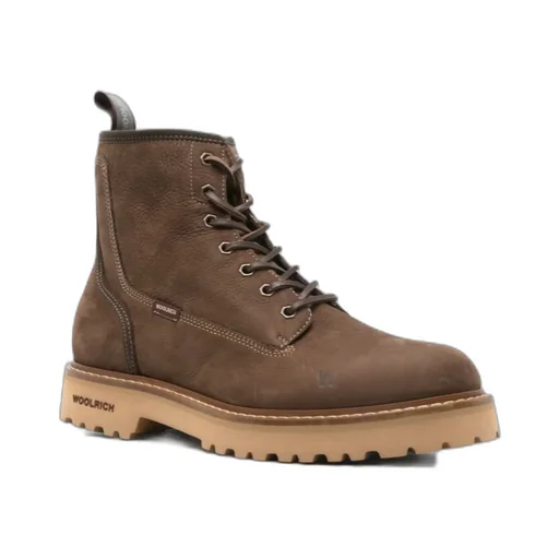 Main Logo Embossed Combat Boots