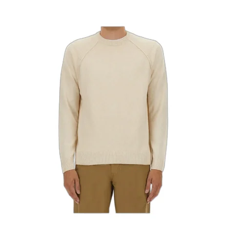 Raglan-Sleeves Crew-Neck Sweater