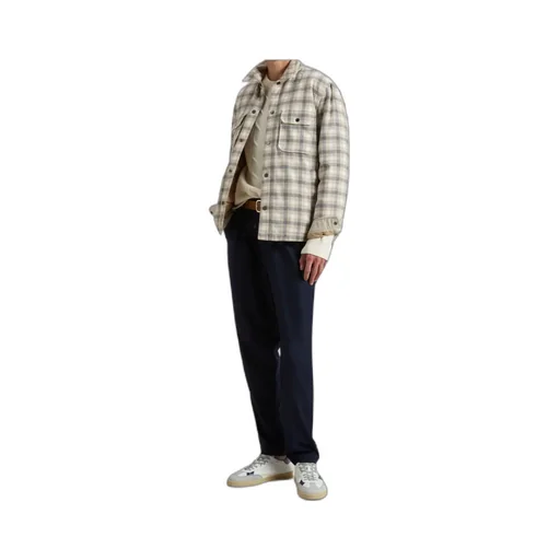 Checked Button-Up Shirt Jacket