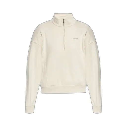 Mock-Neck Zip-Up Sweatshirt