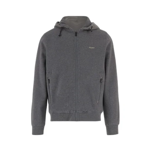 Logo Printed Zip-Up Hoodie