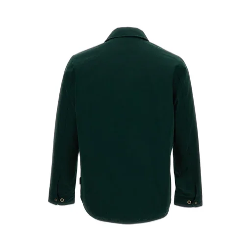 Button-Fastening Flap-Pocket Jacket