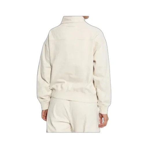 Mock-Neck Zip-Up Sweatshirt