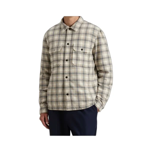 Checked Button-Up Shirt Jacket