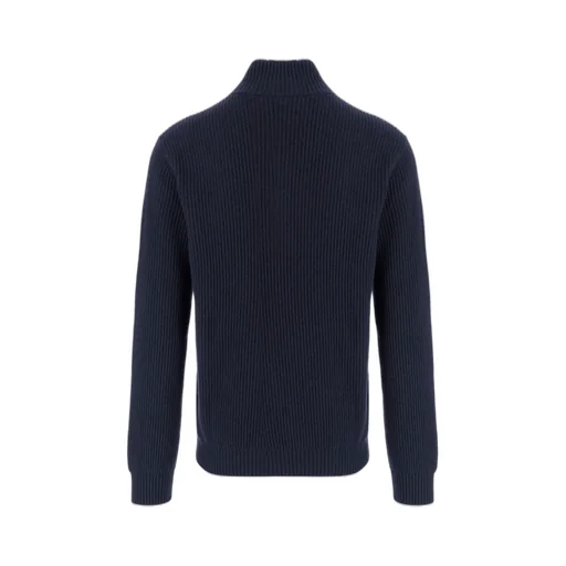 Ribbed Half-Zip Sweater