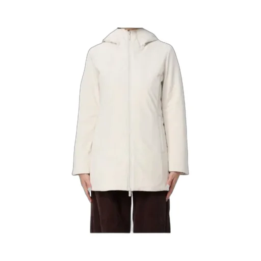 Zip-Fastening Hooded Coat