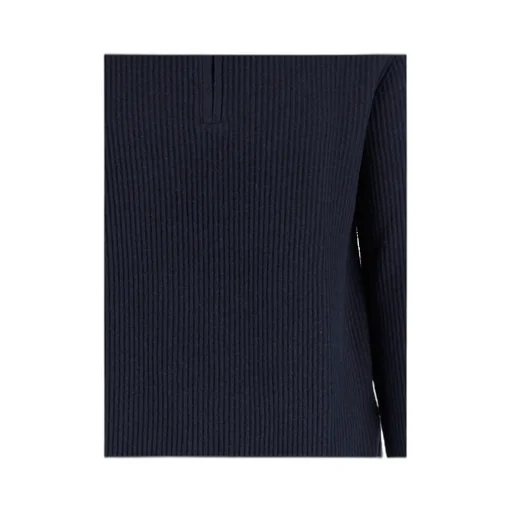 Ribbed Half-Zip Sweater