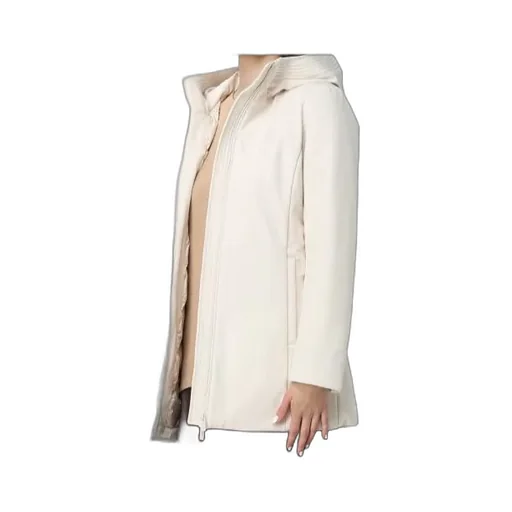 Zip-Fastening Hooded Coat