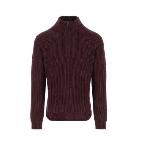 Ribbed Half-Zip Sweater