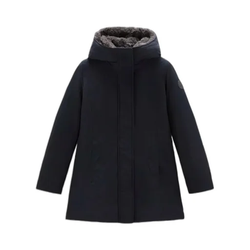 Boulder Parka In Ramar Cloth With Hood And Detachable Faux Fur Trim