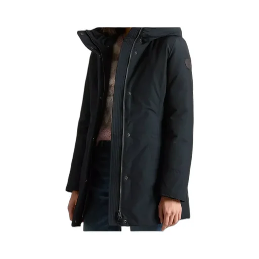 Boulder Parka In Ramar Cloth With Hood And Detachable Faux Fur Trim