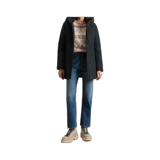Boulder Parka In Ramar Cloth With Hood And Detachable Faux Fur Trim