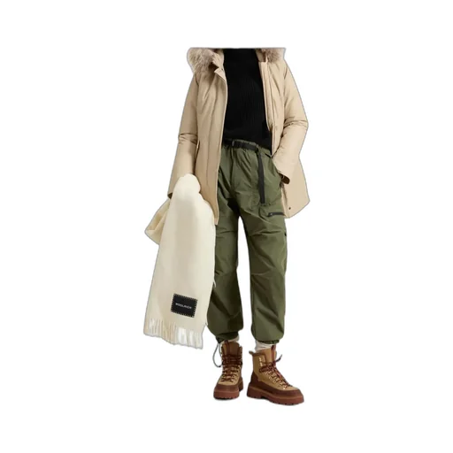Hooded Down Coat With Detachable Fur Collar