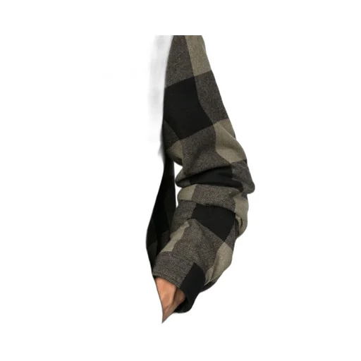 Checked Zipped Shirt Jacket