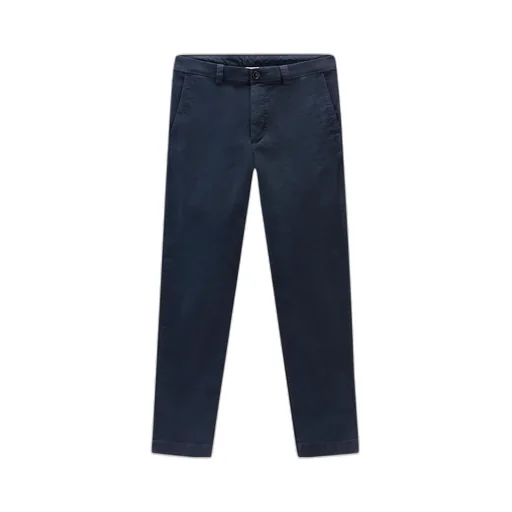 Straight-Leg Cotton Chino Trousers